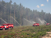 Пожарные учения пришлись кстати