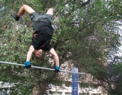 День молодежи отметили выступлением уличных спортсменов молодежь