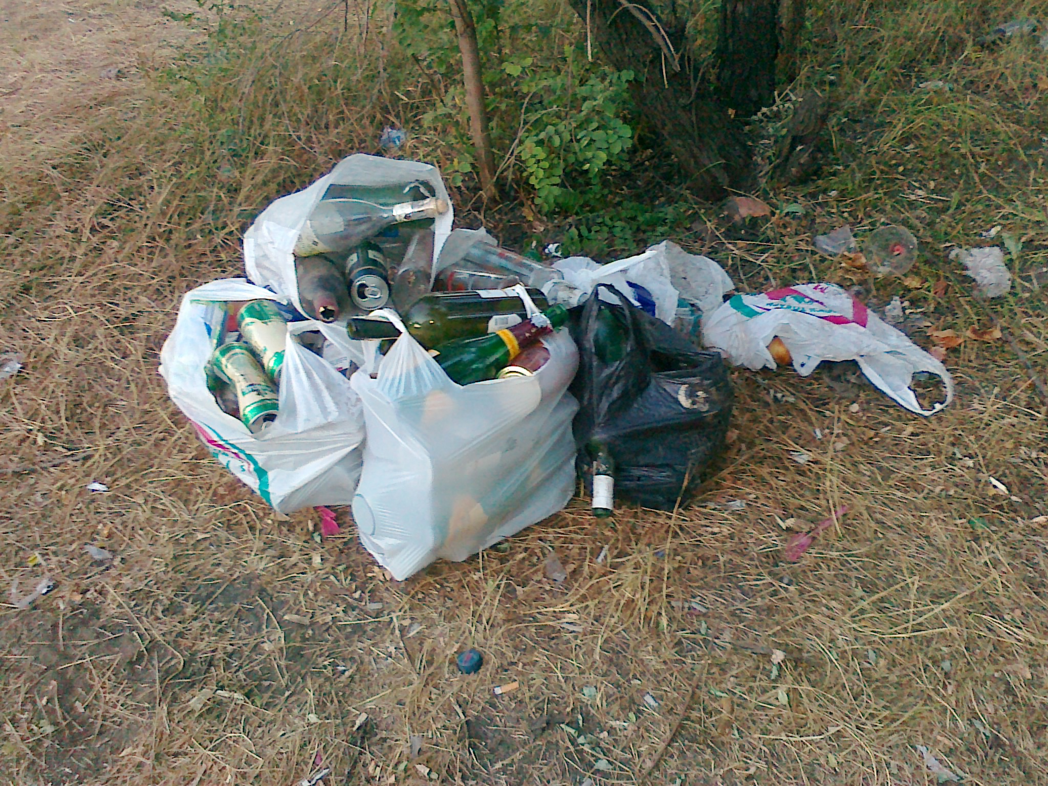 Голубые озера, мусор