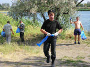 Как казаки мусор убирали