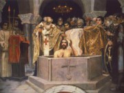 Православные празднуют день св. Владимира и годовщину Крещения Киевской Руси крещение