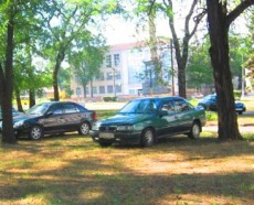 сквер стоянка