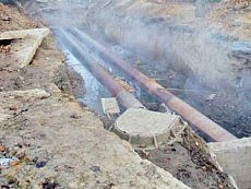 теплотрасса авария