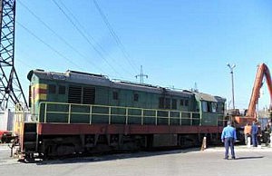 В Днепродзержинске с тепловозом разбирались чиновники тепловоз