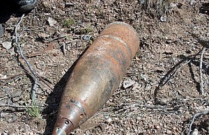 В городе нашли снаряд времен войны снаряд