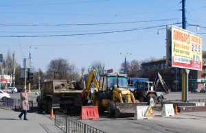 В центре города перекрывали движение
