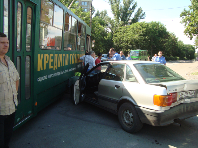 авария трамвай