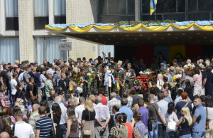 Героя провели в последний путь с почестями