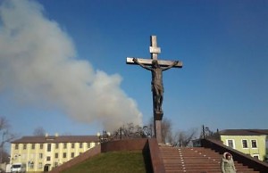 Центр города в дыму, но выбросов не зафиксировано