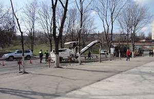 Белоусов проверил выполнение работ по благоустройству