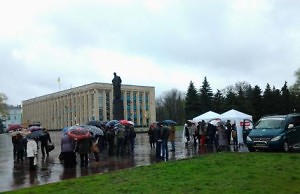 В субботу прошел микро-митинг «Батькивщины»