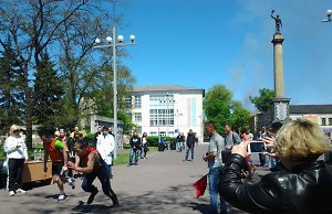 В центре города состоялся легкоатлетический пробег