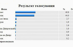 В официальном интернет-опросе победил вариант «Каменское»