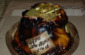 Торт «Мешочек с деньгами»