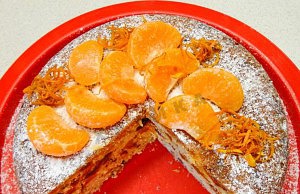 Кекс с мандаринами