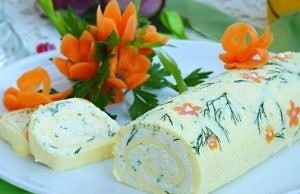 Рулет «Белоснежка»