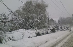 Стихия в Каменском: многочисленные аварии и разрушения