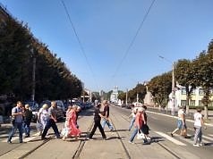 Акция протеста возле СБУ в Каменском