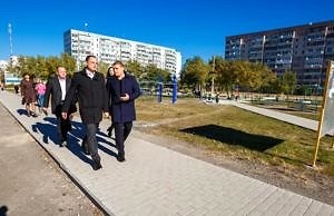 Городской голова Каменского проконтролировал территории Днепровского района